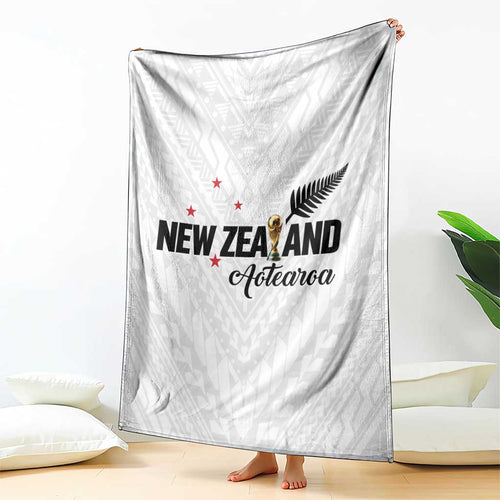 Football New Zealand Blanket Aotearoa United White Version - Aussie Hoodie