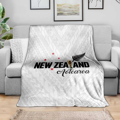 Football New Zealand Blanket Aotearoa United White Version - Aussie Hoodie