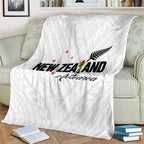 Football New Zealand Blanket Aotearoa United White Version - Aussie Hoodie