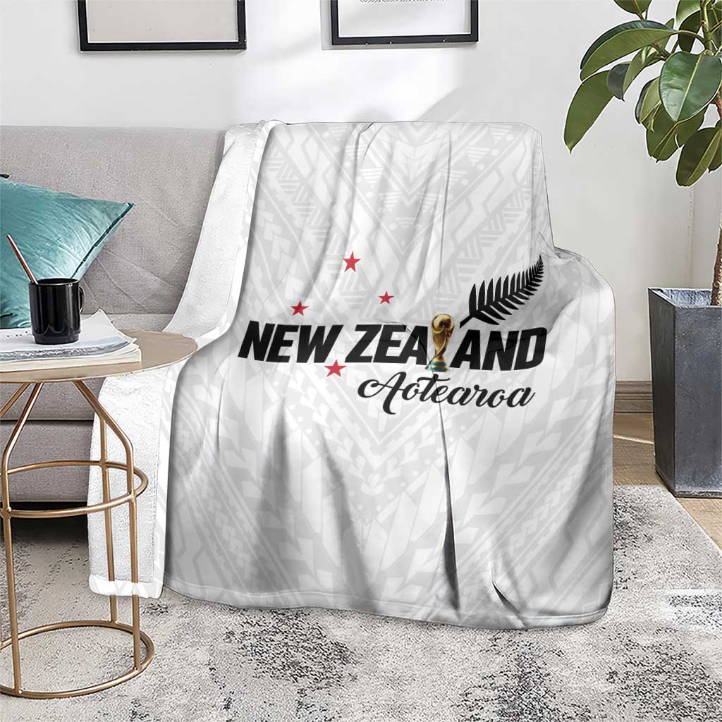 Football New Zealand Blanket Aotearoa United White Version - Aussie Hoodie