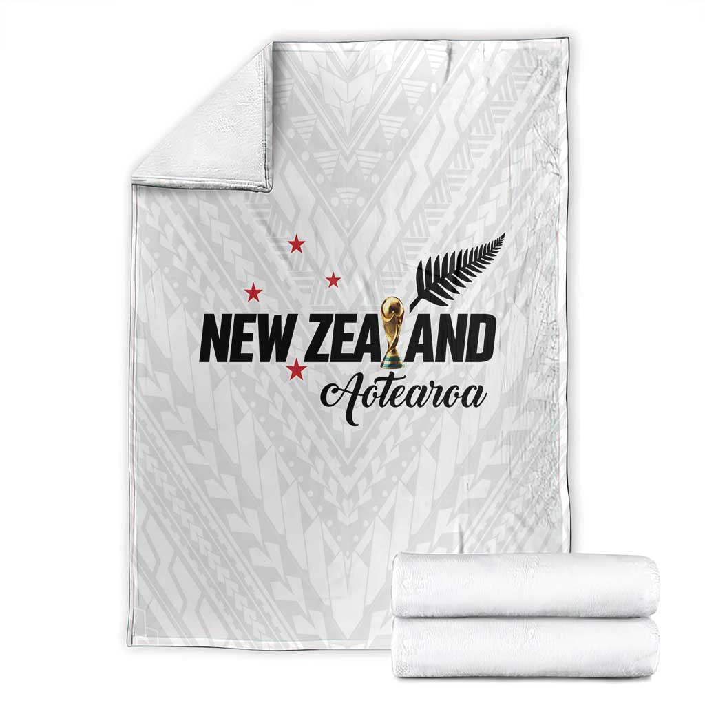 Football New Zealand Blanket Aotearoa United White Version - Aussie Hoodie