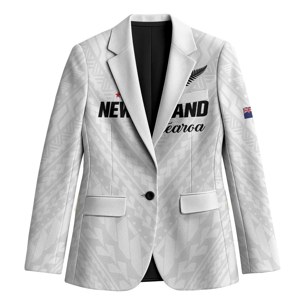 Custom Football New Zealand Blazer Aotearoa United White Version - Aussie Hoodie