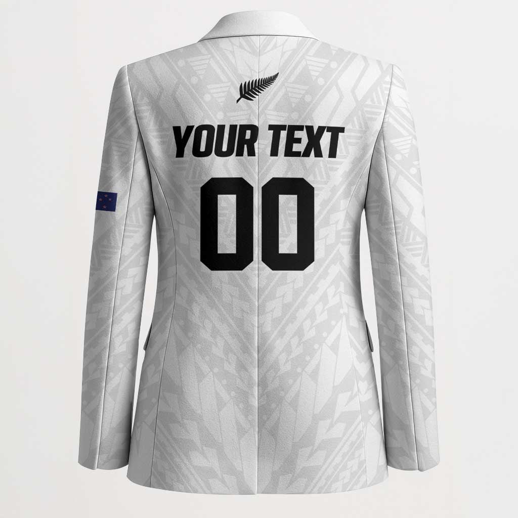 Custom Football New Zealand Blazer Aotearoa United White Version - Aussie Hoodie