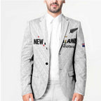 Custom Football New Zealand Blazer Aotearoa United White Version - Aussie Hoodie