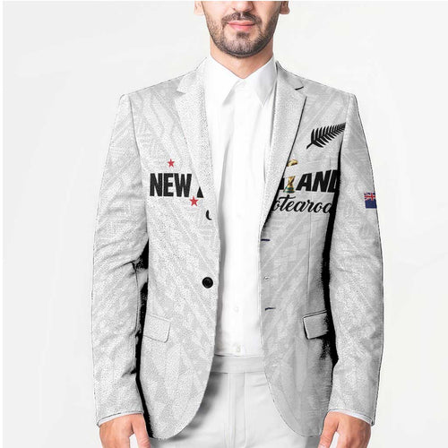 Custom Football New Zealand Blazer Aotearoa United White Version - Aussie Hoodie