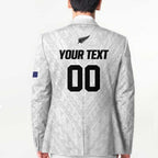 Custom Football New Zealand Blazer Aotearoa United White Version - Aussie Hoodie