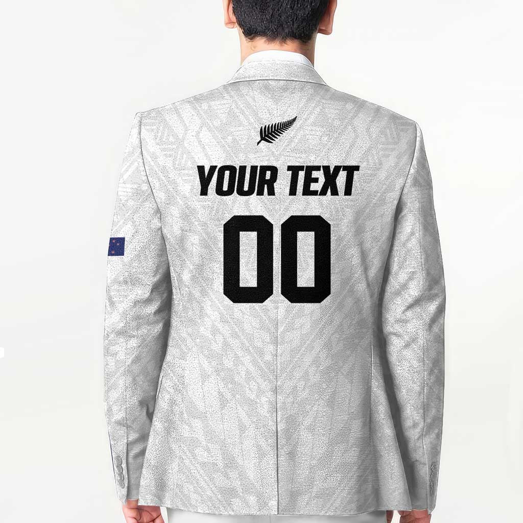 Custom Football New Zealand Blazer Aotearoa United White Version - Aussie Hoodie