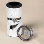 Custom Football New Zealand 4 in 1 Can Cooler Tumbler Aotearoa United White Version - Aussie Hoodie