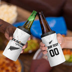 Custom Football New Zealand 4 in 1 Can Cooler Tumbler Aotearoa United White Version - Aussie Hoodie