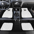 Custom Football New Zealand Car Mats Aotearoa United White Version - Aussie Hoodie