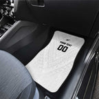 Custom Football New Zealand Car Mats Aotearoa United White Version - Aussie Hoodie