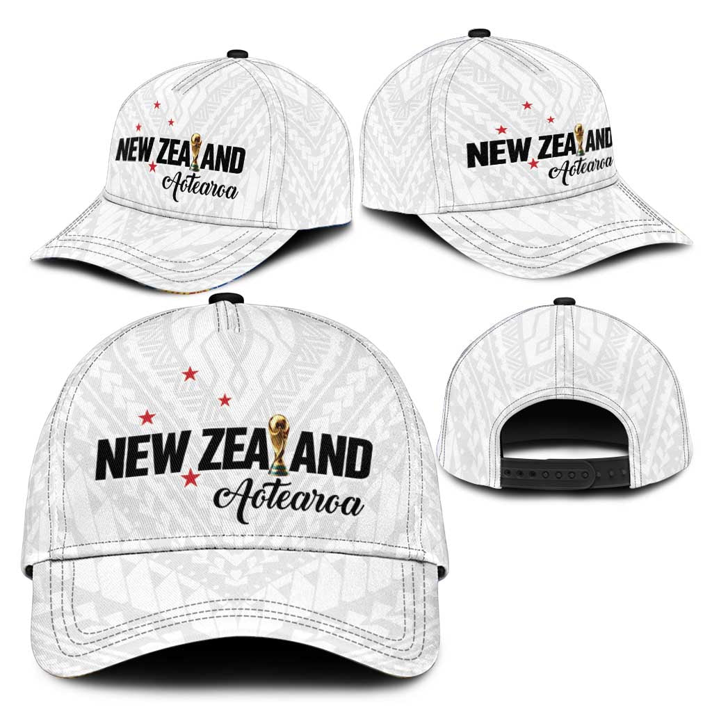 Football New Zealand Classic Cap Aotearoa United White Version - Aussie Hoodie