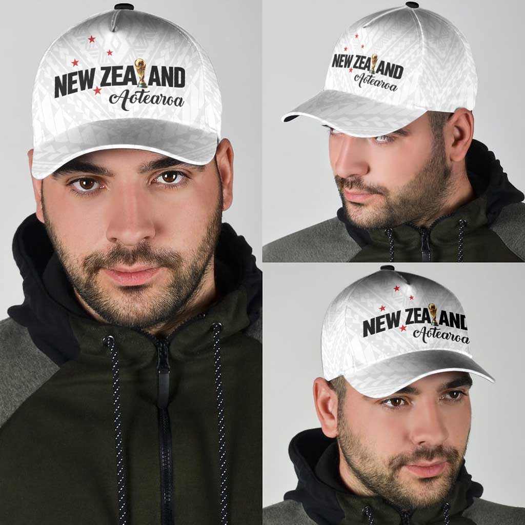 Football New Zealand Classic Cap Aotearoa United White Version - Aussie Hoodie