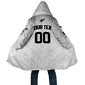 Custom Football New Zealand Cloak Aotearoa United White Version - Aussie Hoodie