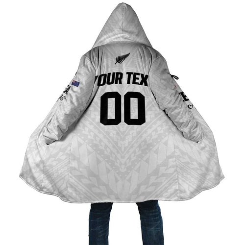Custom Football New Zealand Cloak Aotearoa United White Version - Aussie Hoodie