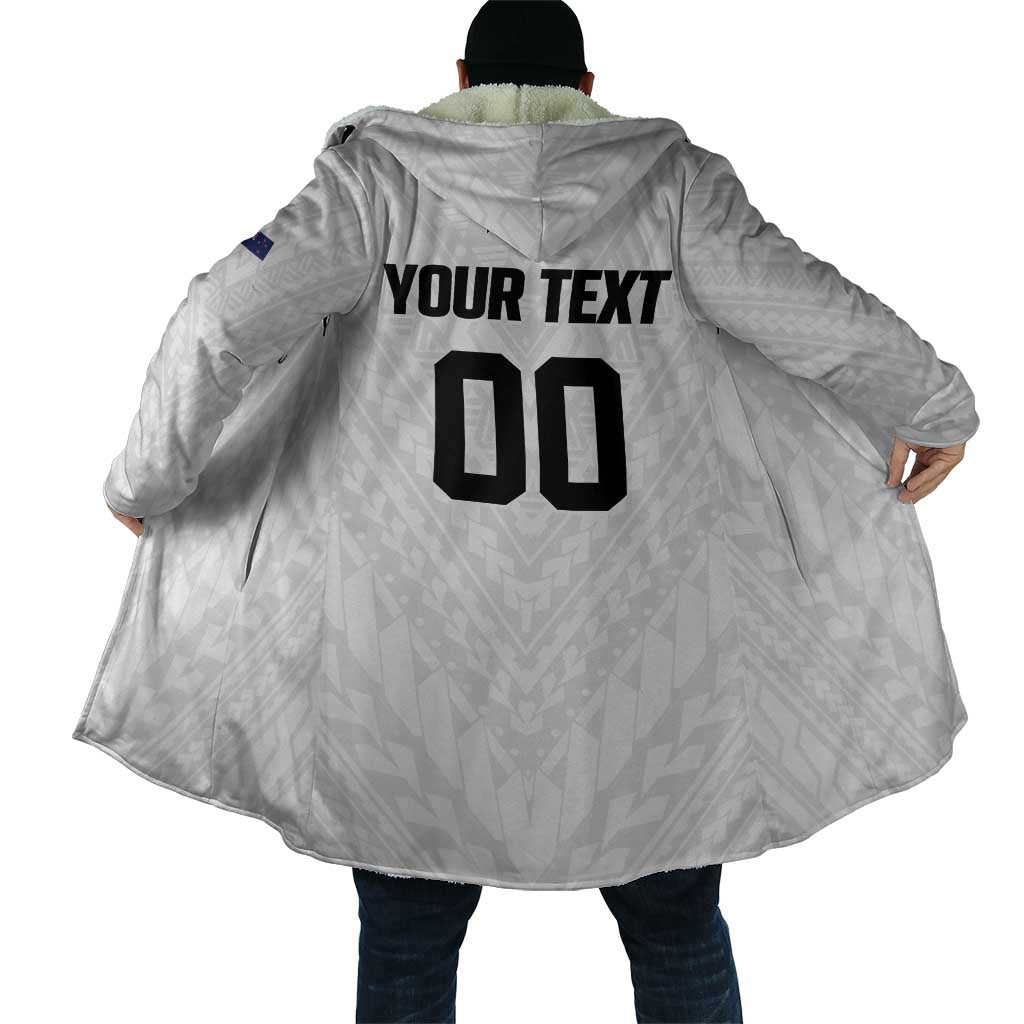 Custom Football New Zealand Cloak Aotearoa United White Version - Aussie Hoodie