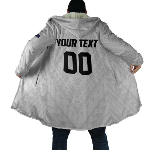 Custom Football New Zealand Cloak Aotearoa United White Version - Aussie Hoodie