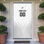 Custom Football New Zealand Door Cover Aotearoa United White Version - Aussie Hoodie