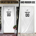 Custom Football New Zealand Door Cover Aotearoa United White Version - Aussie Hoodie