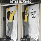 Custom Football New Zealand Door Cover Aotearoa United White Version - Aussie Hoodie