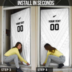 Custom Football New Zealand Door Cover Aotearoa United White Version - Aussie Hoodie