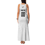 Custom Football New Zealand Family Matching Tank Maxi Dress and Hawaiian Shirt Aotearoa United White Version - Aussie Hoodie