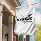 Football New Zealand Garden Flag Aotearoa United White Version - Aussie Hoodie
