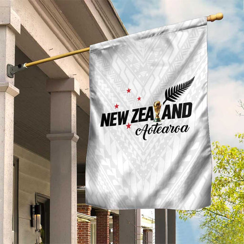 Football New Zealand Garden Flag Aotearoa United White Version - Aussie Hoodie