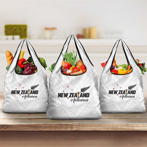 Football New Zealand Grocery Bag Aotearoa United White Version - Aussie Hoodie