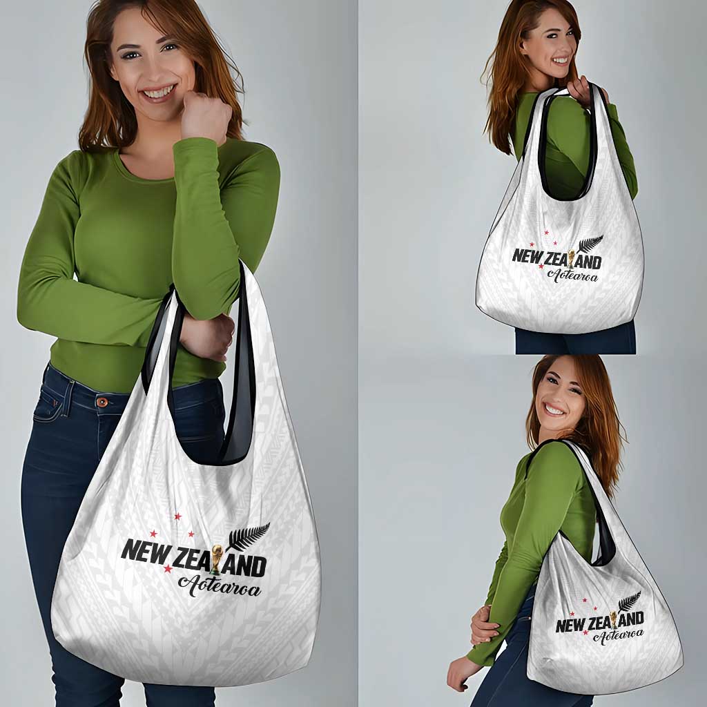 Football New Zealand Grocery Bag Aotearoa United White Version - Aussie Hoodie
