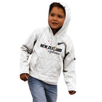 Custom Football New Zealand Kid Hoodie Aotearoa United White Version - Aussie Hoodie