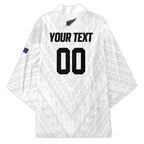 Custom Football New Zealand Kimono Aotearoa United White Version - Aussie Hoodie