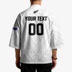 Custom Football New Zealand Kimono Aotearoa United White Version - Aussie Hoodie