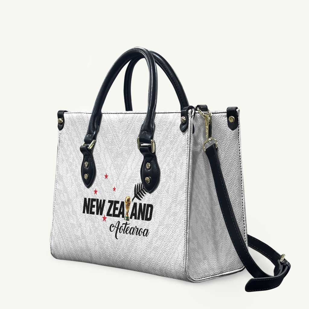 Football New Zealand Leather Bag Aotearoa United White Version - Aussie Hoodie