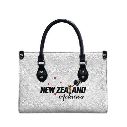 Football New Zealand Leather Bag Aotearoa United White Version - Aussie Hoodie