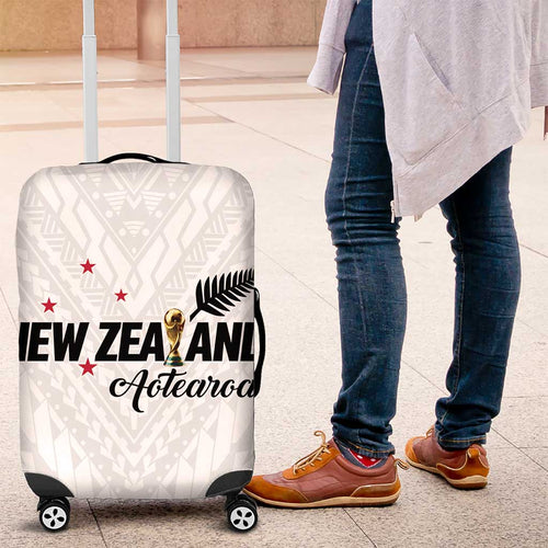 Football New Zealand Luggage Cover Aotearoa United White Version - Aussie Hoodie