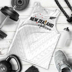 Custom Football New Zealand Men Tank Top Aotearoa United White Version - Aussie Hoodie