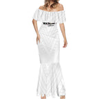 Custom Football New Zealand Mermaid Dress Aotearoa United White Version - Aussie Hoodie