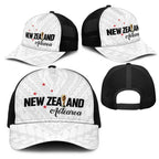 Football New Zealand Mesh Trucker Cap Aotearoa United White Version - Aussie Hoodie
