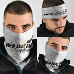Football New Zealand Neck Gaiter Aotearoa United White Version - Aussie Hoodie