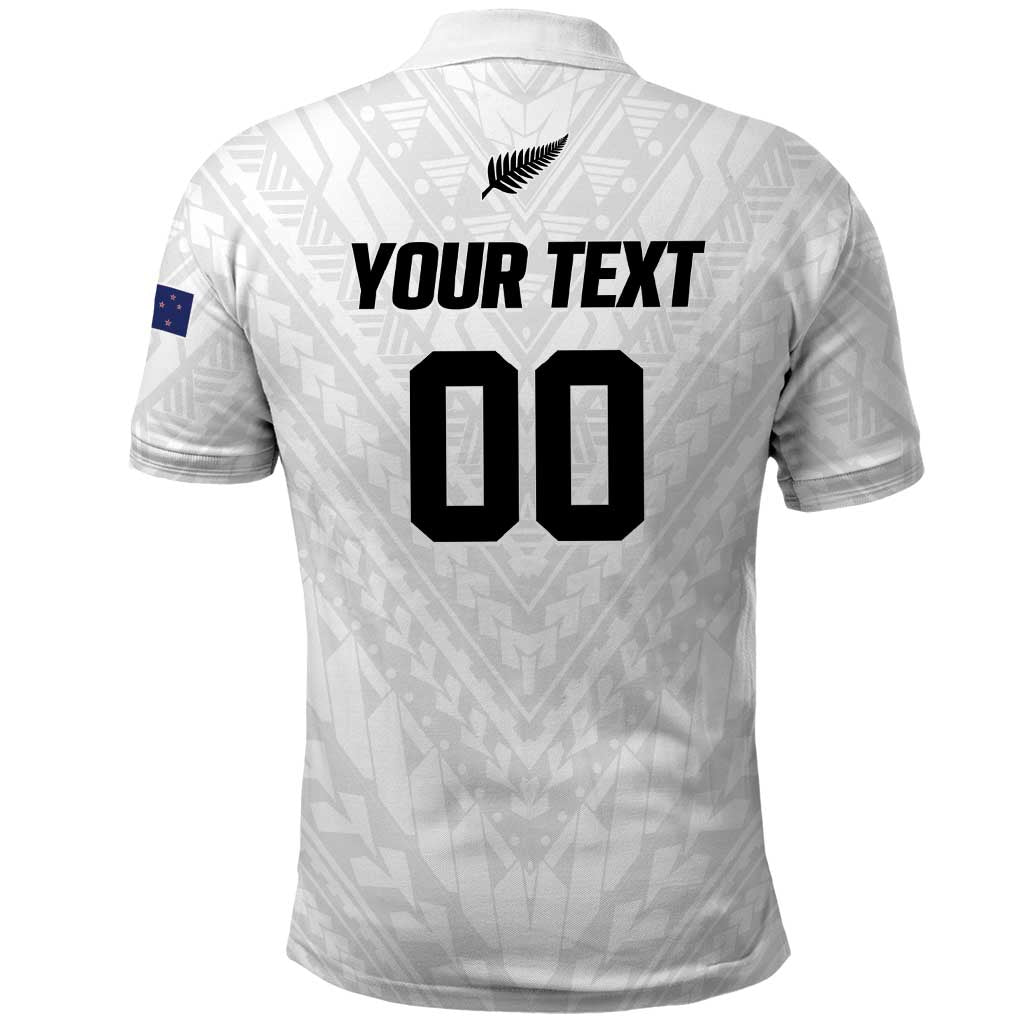 Custom Football New Zealand Polo Shirt Aotearoa United White Version - Aussie Hoodie