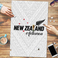 Football New Zealand Puzzle Aotearoa United White Version - Aussie Hoodie