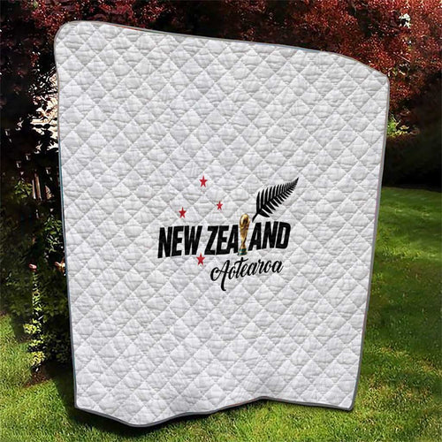 Football New Zealand Quilt Aotearoa United White Version - Aussie Hoodie