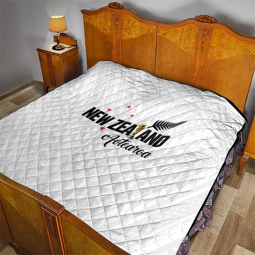 Football New Zealand Quilt Aotearoa United White Version - Aussie Hoodie