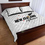 Football New Zealand Quilt Bed Set Aotearoa United White Version - Aussie Hoodie
