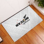 Football New Zealand Rubber Doormat Aotearoa United White Version - Aussie Hoodie