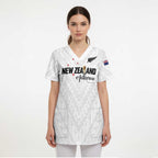 Custom Football New Zealand Scrub Top Aotearoa United White Version - Aussie Hoodie