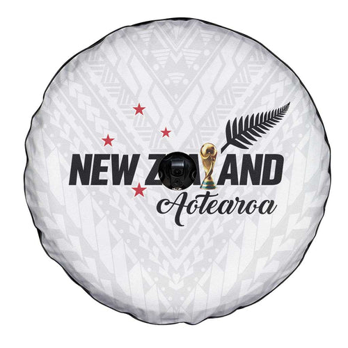 Football New Zealand Spare Tire Cover Aotearoa United White Version - Aussie Hoodie