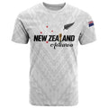 Custom Football New Zealand T Shirt Aotearoa United White Version - Aussie Hoodie