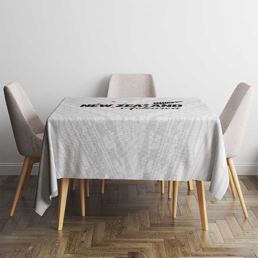 Football New Zealand Tablecloth Aotearoa United White Version - Aussie Hoodie
